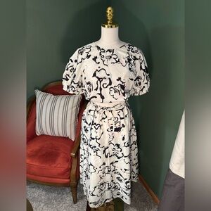 NET Statement Two Piece Crop Top and Skirt